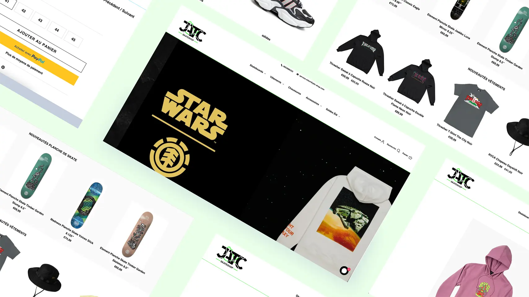 Création de maquette site web Ecommerce