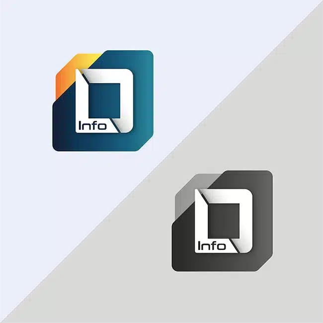 Logo monochrome agence web DLinfo