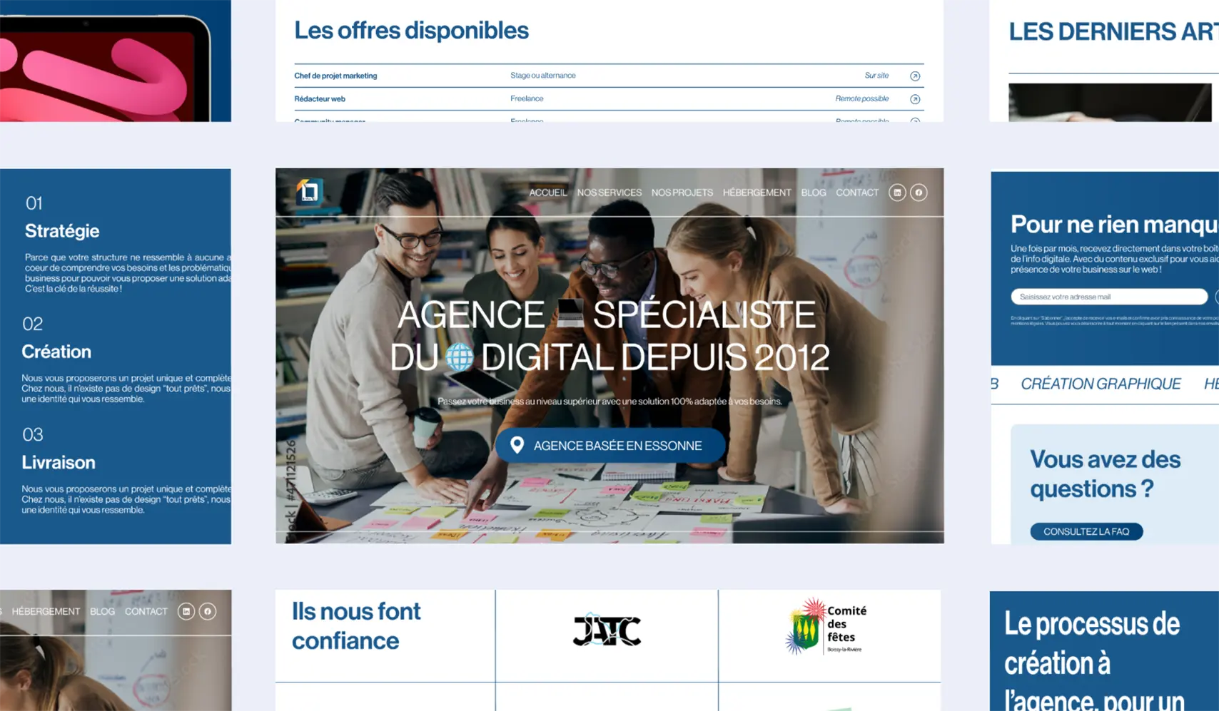 Réalisation maquette site web DLinfo