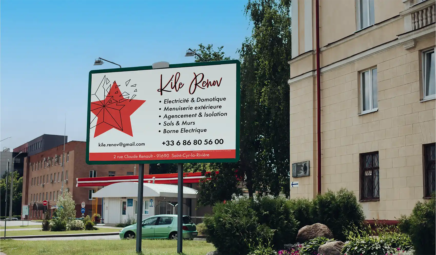 Affiche de communication publicitaire Kile Renov