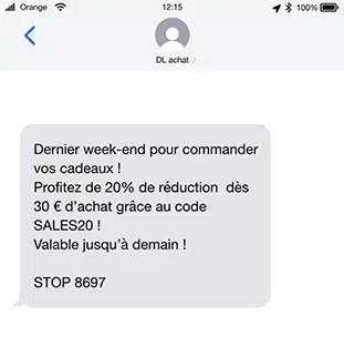 Un SMS Marketing cross-selling