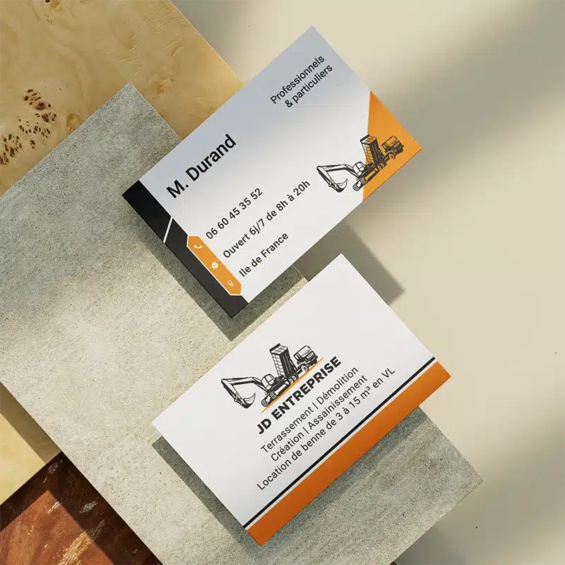 Carte de visIte JD ENTREPRISE
